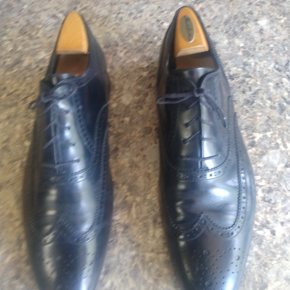 Burberry Black Dress Laceup Wingtips Oxford Size 11 (68) - Picture 9 of 11